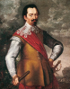 Albrecht_Wallenstein generál armády císaře Ferdinanda II